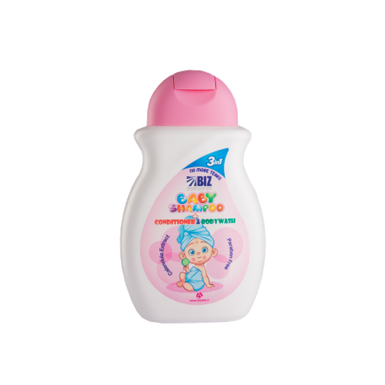 قیمت و خرید شامپو سروبدن بچه حاوی مواد نرم کننده بیز